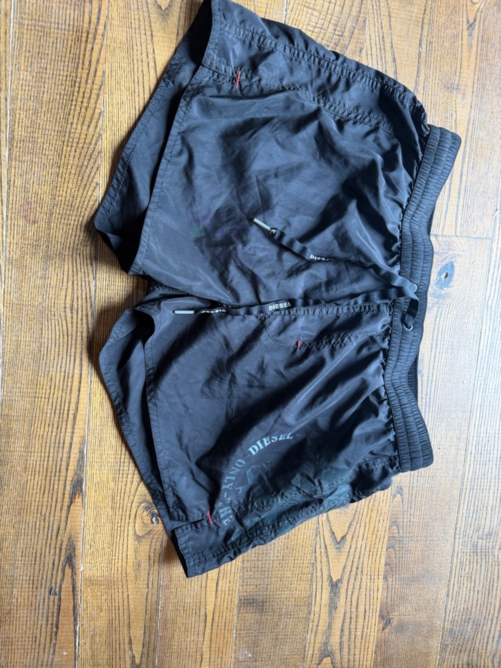 Diesel Black Athletic Swim Shorts with Subtle Logo